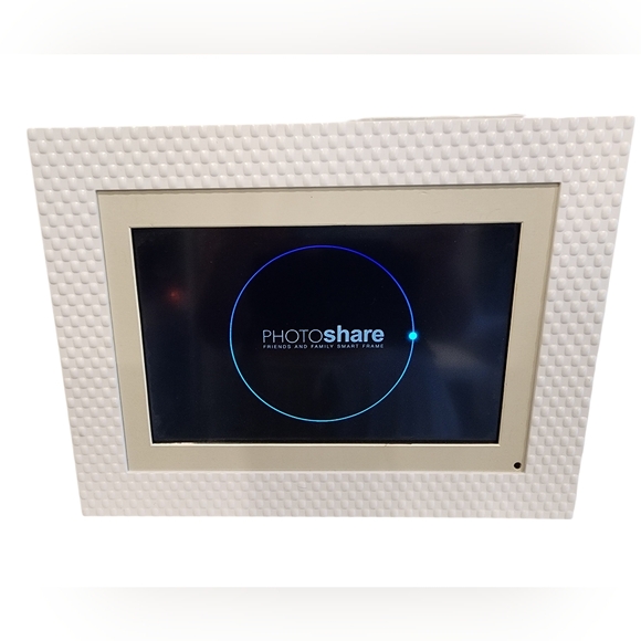 Simply Smart Home Photoshare 10 Digital Frame Pebble White NWOB - Picture 1 of 16